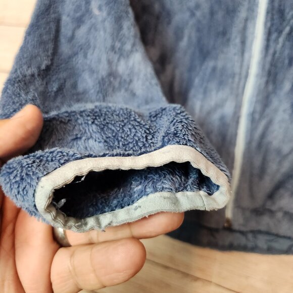 The North Face Blue Gray Osito Fuzzy Fleece Jacket Women's Size S/P Full Zip - Picture 5 of 16